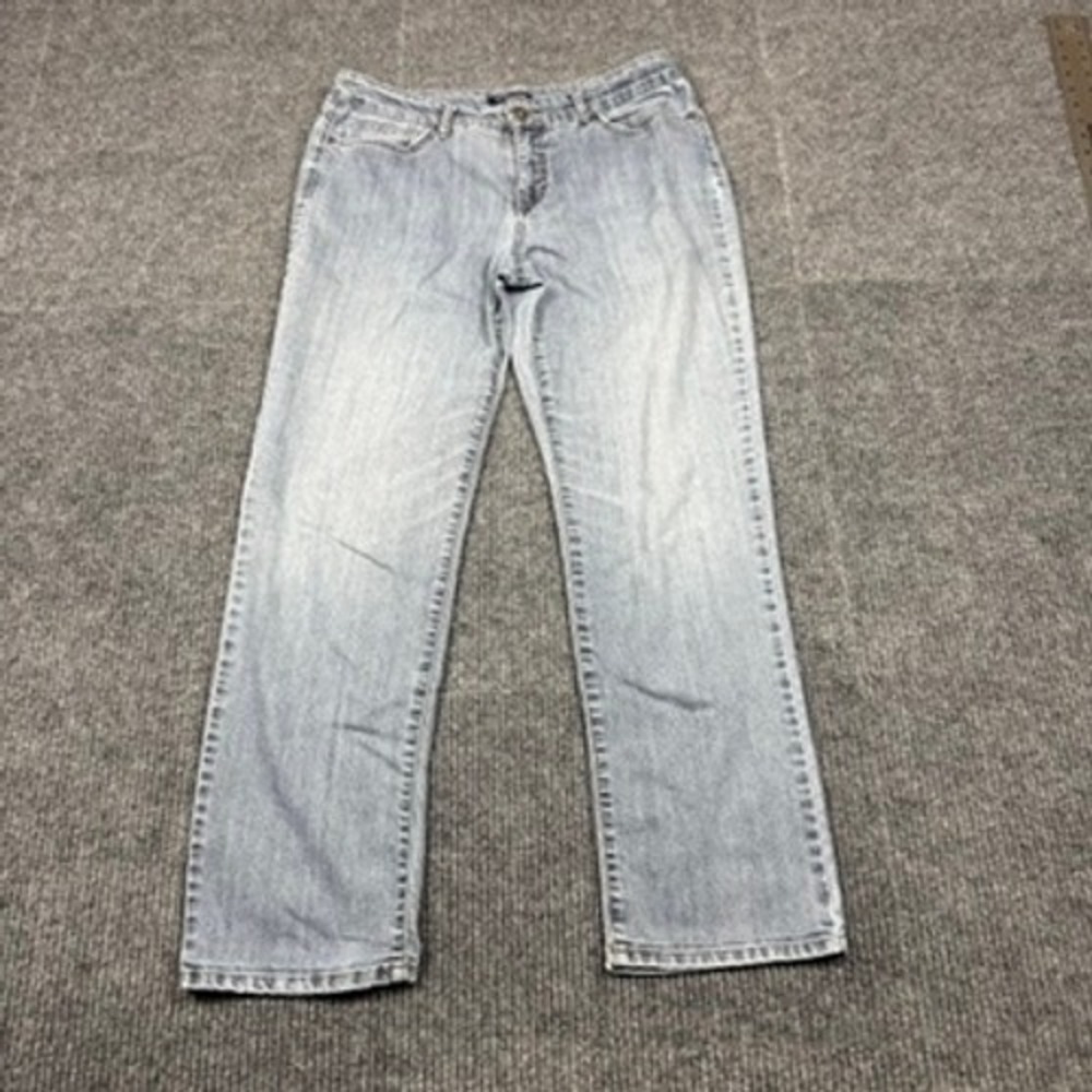 Bandolino Mandie Straight Leg Jeans Light Wash Blue Denim Size 10